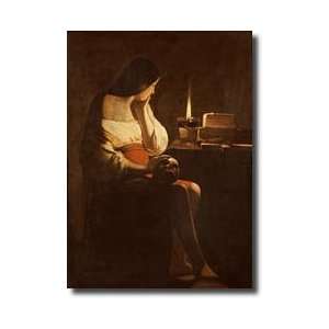 Mary Magdalene With A Night Light 163035 Giclee Print