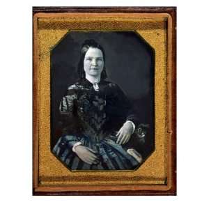 Mary Todd Lincoln, Married Abraham Lincoln in 1842. Daguerreotype of 
