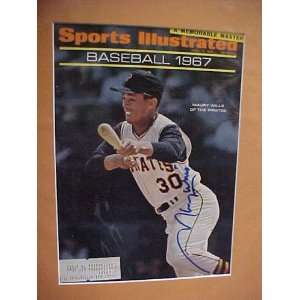 Maury Wills Autographed April 17, 1967 Sports Illustrated Magazine 