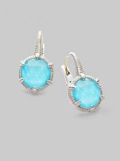 Judith Ripka   Turquoise & Sterling Silver Earrings