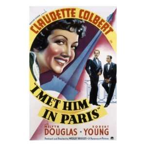 Met Him in Paris, Claudette Colbert, Melvyn Douglas, Robert Young 