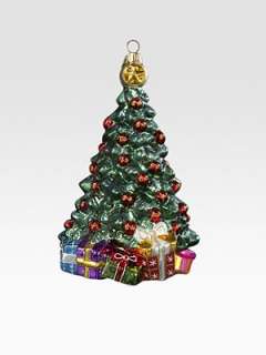 Kurt Adler Polonaise   Christmas Tree Glass Ornament    