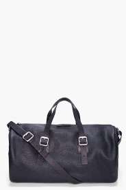 MARC BY MARC JACOBS Black Simple Leather Duffle Bag