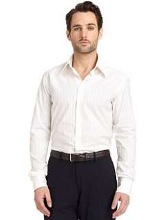 Versace Collection   Tone on Tone Patterned Sportshirt