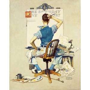 Norman Rockwell 23W by 30H  Blank Canvas CANVAS Edge #1 3/4 