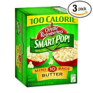 Orville Redenbacher Smart Pop Butter Popcorn Mini Bags, 10 Count (Pack 