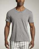 For All Mankind Striped Double Layer Henley   