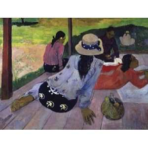  The Nap (La Siesta) by Paul Gauguin 16.00X12.13. Art 