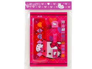   KITTY SCHOOL SET PACK NOTEBOOK PENCILS ERASER RULER STICKERS  