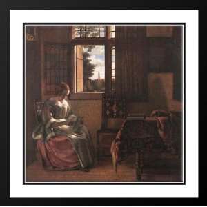  Hooch, Pieter de 20x20 Framed and Double Matted Woman 