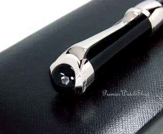 NEW ETOILE DE MONT BLANC DIAMOND 103378 RESIN/PLATINUM ROLLER BALL PEN 