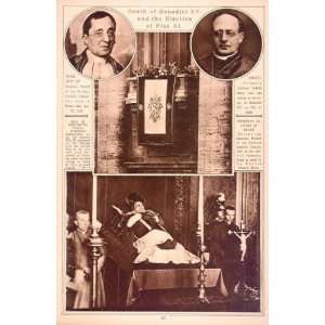  1922 Death Pope Benedict XV Election Pius XI Photo 