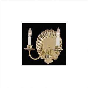 Queen Anne 9.5 x 10.5 Wall Sconce Finish / Glass Shade Aged Brass