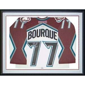 Ray Bourque Colorado Avalanche Framed Autographed White Jersey