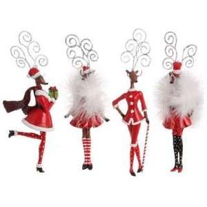  Raz Imports Christmas decoration 7 inch Reindeer diva 