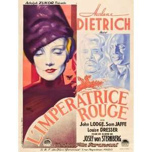   French 27x40 Marlene Dietrich John Lodge Sam Jaffe