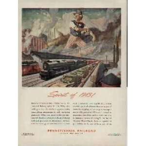 Uncle Sams Spirit of 1943  1943 Pennsylvania Railroad War Bond 