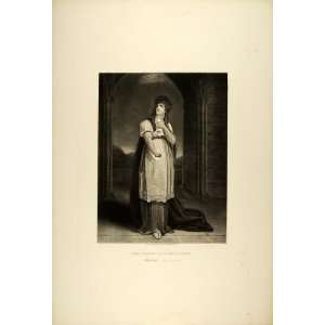  1887 Photogravure Sarah Siddons Actress Lady Macbeth 