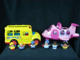Fisher Price Little People Airplane and Bus with sounds and music 6 
