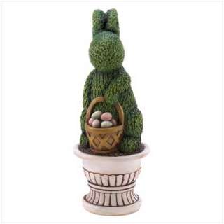 Topiary Easter Bunny with Basket Eggs Rabbit  