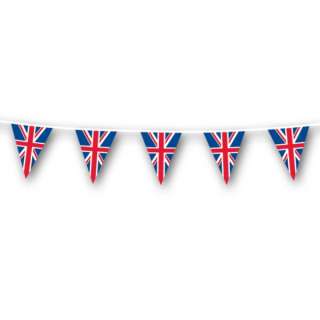   for gb celebrations plastic pennant flag bunting printed with union