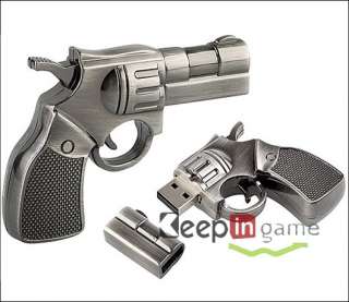 GB Metal Revolver Gun Shape USB Flash Memory Drive 4G  