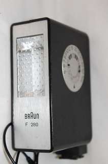 Vintage Braun F 280 Camera Flash Unit Made in West Germany  