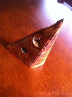 Maple Wood Burl Whistle / Flute Display Stand
