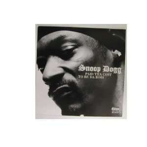 Snoop Dogg 2 Sided Poster Flat Paid Tha Doggy