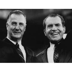  Vice President Spiro Agnew and US President Richard Nixon 
