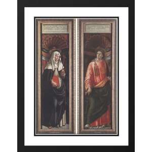   Double Matted St Catherine of Siena and St Lawrence