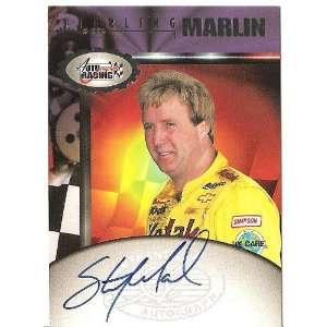 Sterling Marlin 1997 Scoreboard Auto Racing Authentic Autograph Nascar 