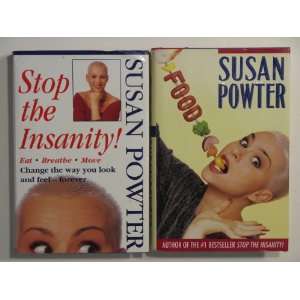 Susan Powter 2 Book Set   Food, Stop The Insanity Susan Powter 