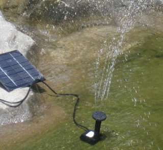 Solar Powered Fountain Pond Water Pump Panel Brushless*  