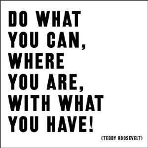    Quotable Do What You Can   Teddy Roosevelt Magnet
