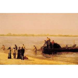 Hand Made Oil Reproduction   Thomas Eakins   24 x 16 inches   Shad 