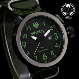   INFANTRY Land Force Quartz Outdoor USA Police Boys Steel Wrist Watch