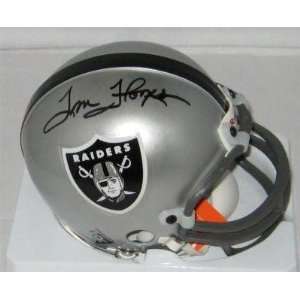 Tom Flores Signed Mini Helmet   Raiders ~psa Dna Coa~   Autographed 
