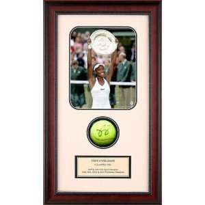 Venus Williams Autographed Tennis Ball Shadowbox