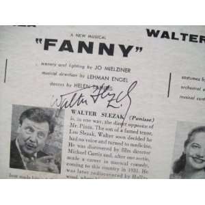  Slezak, Walter Ezio Pinza LP Signed Autograph Fanny 