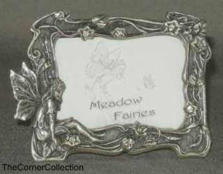   PEWTER FAIRY & FLOWERS JEWELLED PHOTO FRAME in PRETTY GIFT BOX  