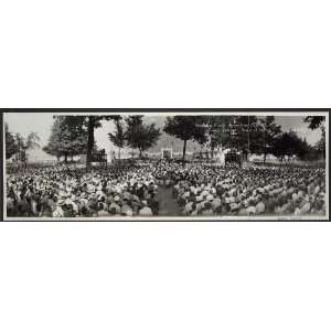 Panoramic Reprint of Wendell L. Willkie Notification Ceremony, Elwood 