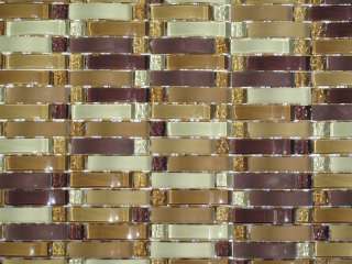 Cafe Curved Mosaic Glass Tile / 44 sq ft / Kitchen Backsplash Bathroom 