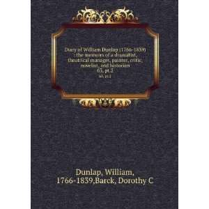  Diary of William Dunlap (1766 1839)  the memoirs of a 