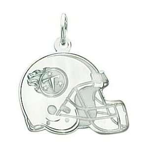  14K White Gold NFL Tennessee Titans Football Helmet Charm 