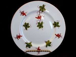 Vintage Royal Victoria English China Grapes Salad Plate  