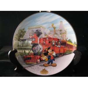 Disneyland 40th Anniversary Collectors Plate #2  Disneyland Railroad