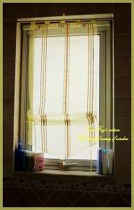 Stripes Sheer Pull Up Curtain Bath / Kitchen 60x160cm C  