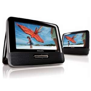 PHILIPS 7 LCD DUAL WIDESCREEN PORTABLE CAR DVD PLAYER  