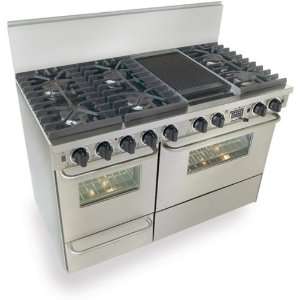  48 Pro Style Dual Fuel LP Gas Range with 6 Sealed Ultra 
